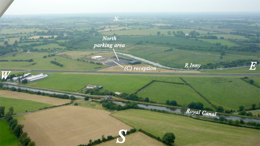aerial view of airfield